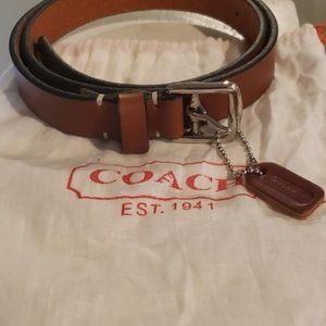 NWOT Genuine leather Coach belt!
